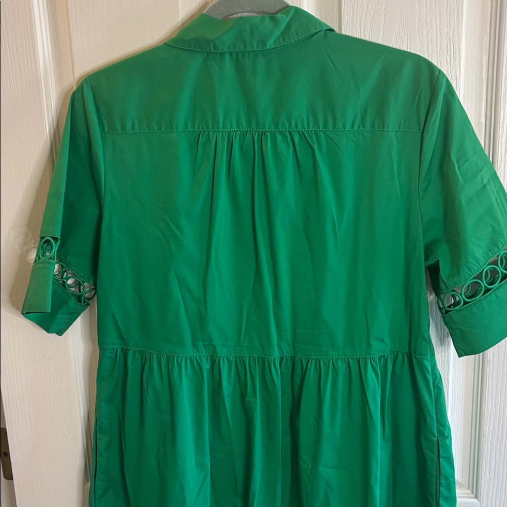 JOAN RIVERS | Bright, kelly green dress, small, short sleeve - EUC - Picture 6 of 7